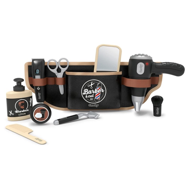 Set mare de barbierit cu curea pentru copii, 3+