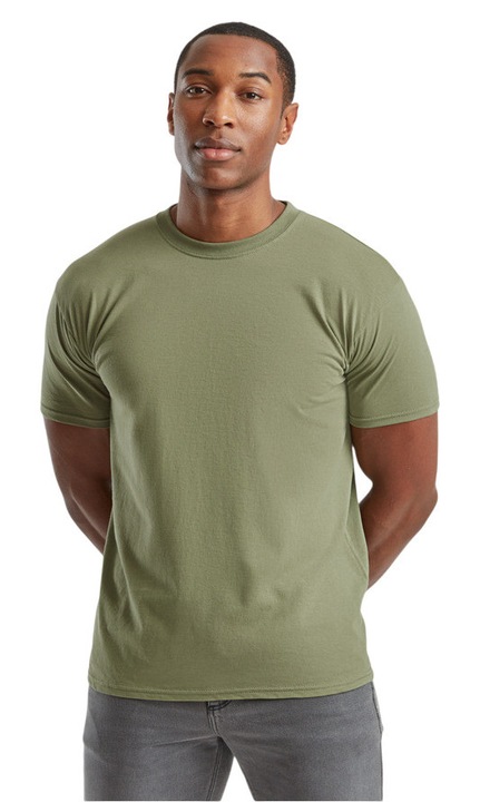 Tricou cu maneca scurta barbati, Kaki