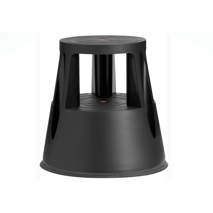 Twin Lift görgős fellépő zsámoly, fekete