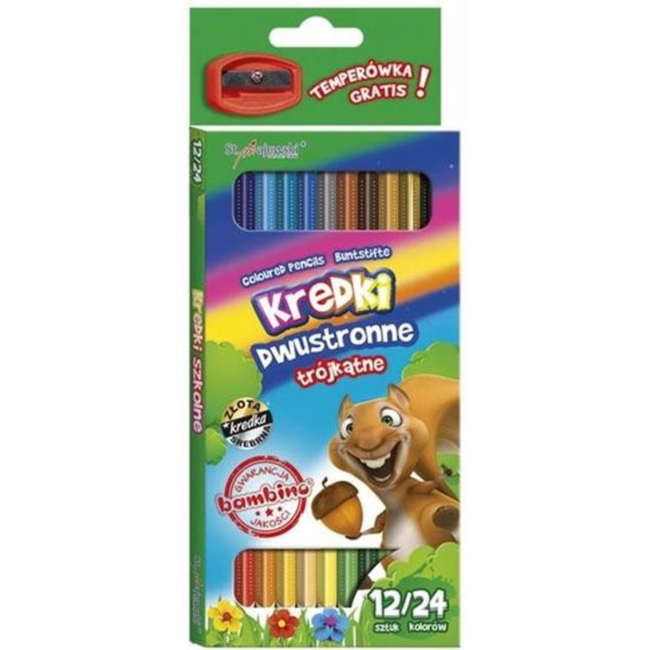 Set de 12 creioane bicolore, St.Majewski, Bambino Duo Colour