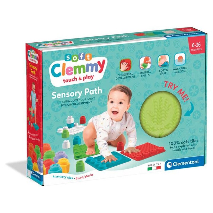 Clementoni - Clemmy puha játszószőnyeg és építőkocka szett (17352)