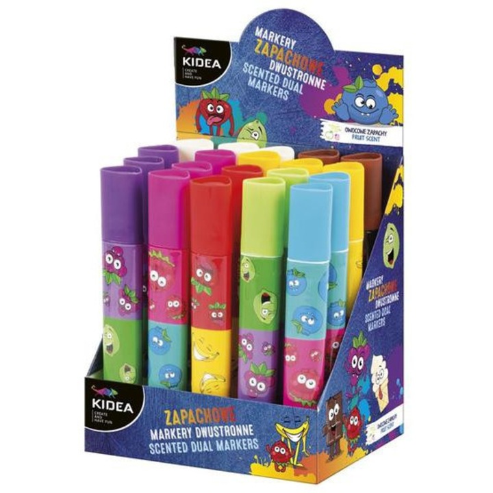 Kidea Jumbo illatos kétoldalú filctoll - többféle