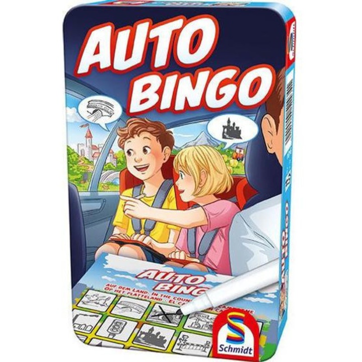 Schmidt - Auto Bingo társasjáték fémdobozban