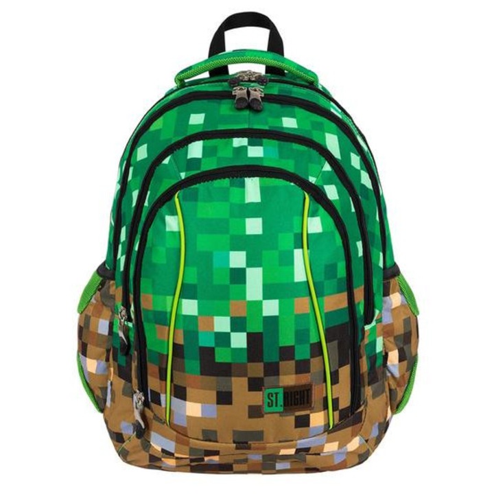 St.Right - Game iskolatáska, hátizsák mellpánttal - 4 rekeszes - PX (653742)