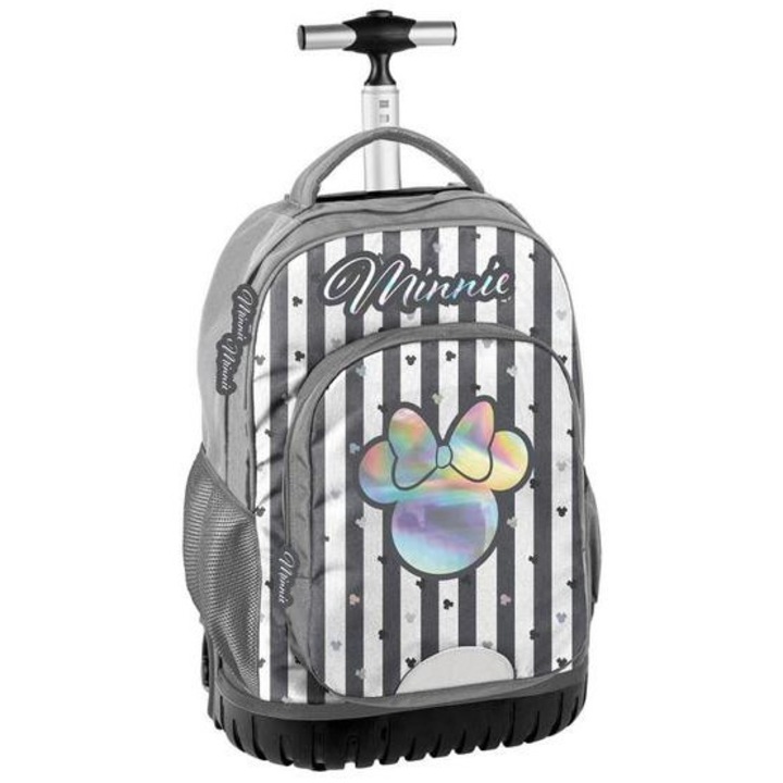 Раница на колелца BeUniq Minnie Mouse, ученическа чанта, Minnie Silver (DM22SS-1231)