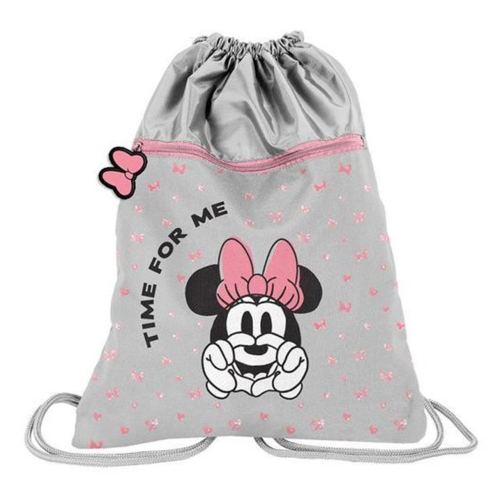 Rucsac cu snur Minnie Mouse, geanta de sala - Time for me