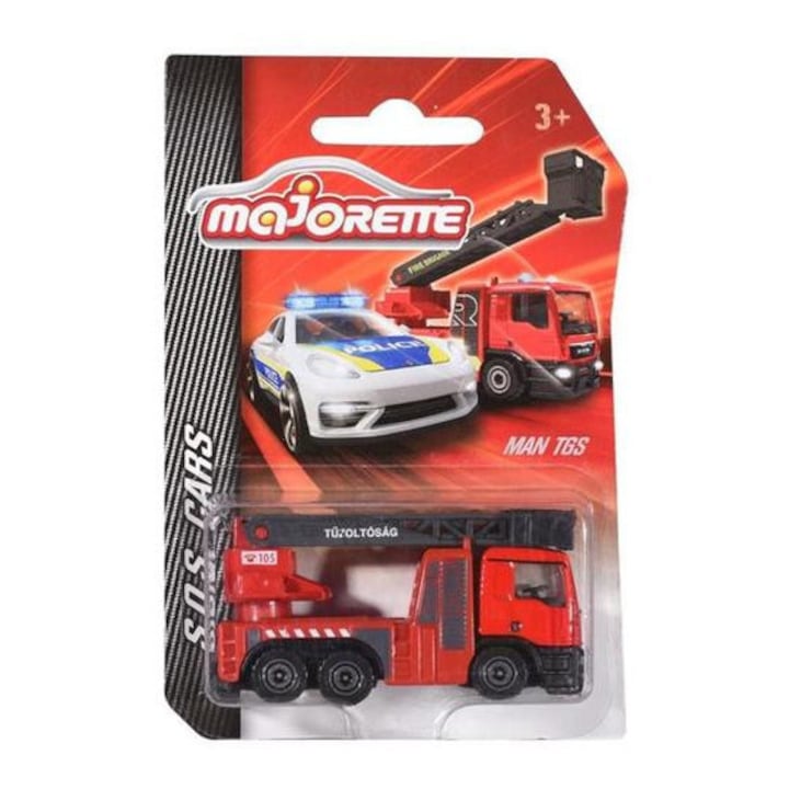 Majorette SOS kisautó - MAN TGS Tűzoltóautó