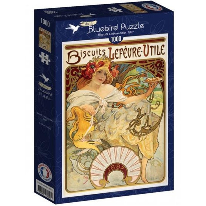 Bluebird 1000 db-os puzzle - Biscuits Lefèvre-Utile, 1897 (60347)