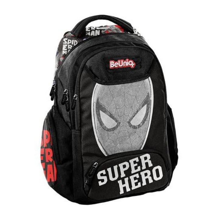Ученичка BeUniq, раница - 3 отделения - Marvel - Спайдърмен (SP24KK-2908)