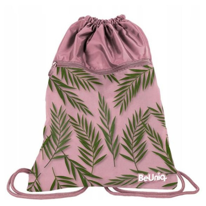 Rucsac cu snur BeUniq, geanta de sala - Roz (PPTR21-713)