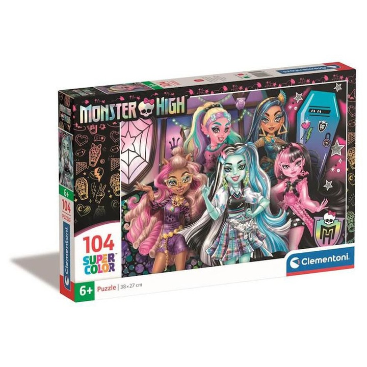Clementoni 104 db-os Szuper Színes puzzle - Monster High (25782)