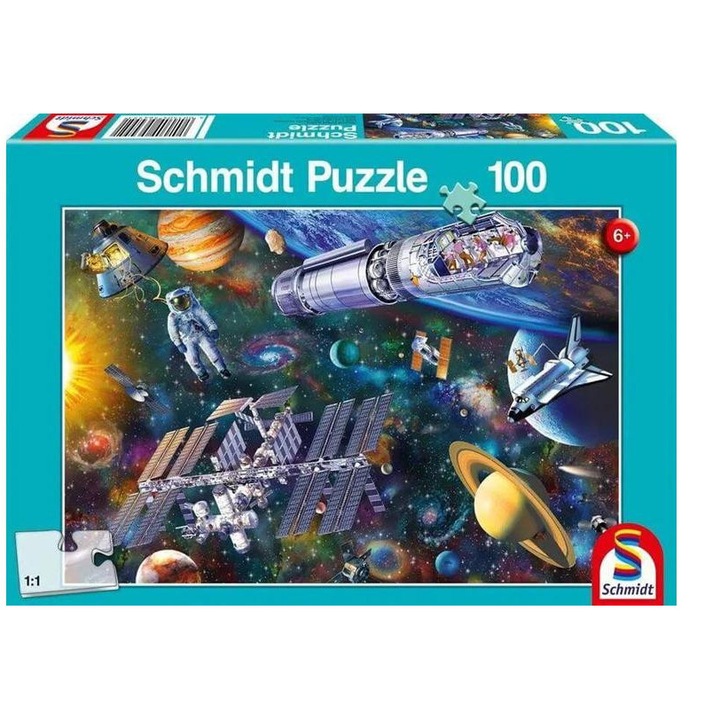 Puzzle Schmidt cu 100 de piese - Distractie spatiala (56455)