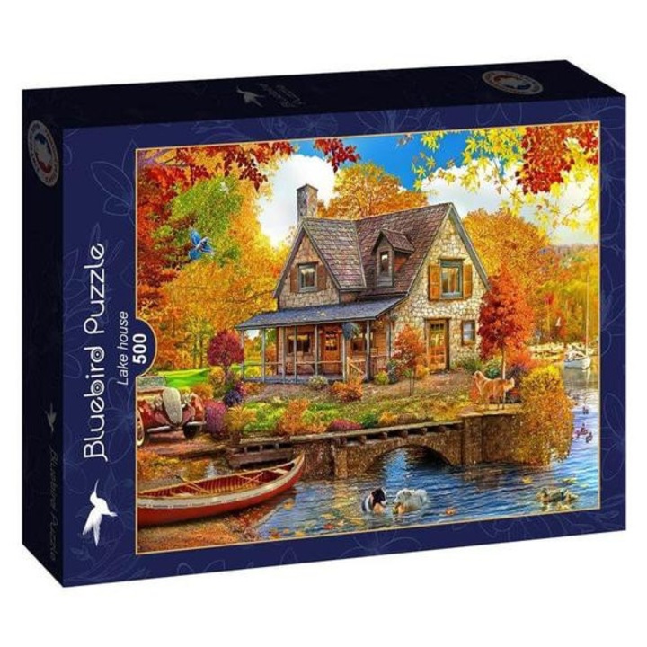 Puzzle Bluebird 500 piese - Casa pe lac