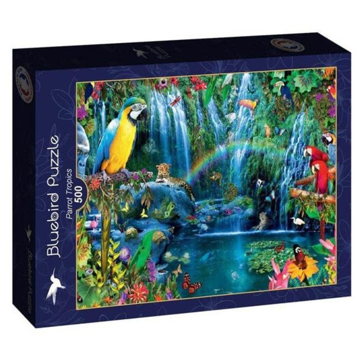 Пъзел Bluebird, Parrot Tropics 90854, 500 части