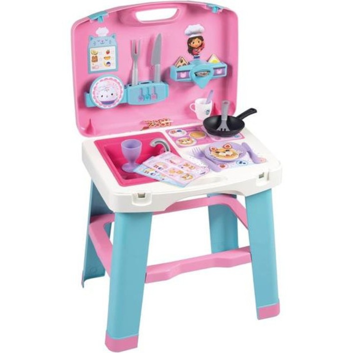 Smoby 311908 Gabi Babaháza – 2 az 1-ben Konyha és Hordozható Játékszett