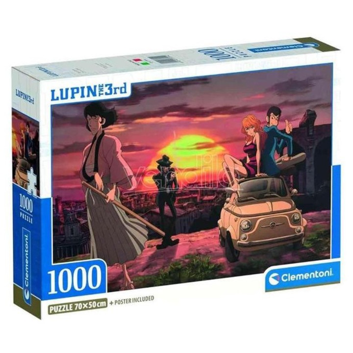 Clementoni 1000 db-os puzzle - High Quality Collection - Lupin 3 (37054)