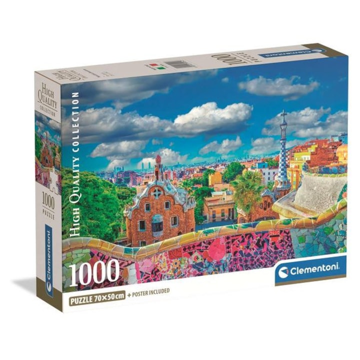 Clementoni 1000 db-os puzzle - High Quality Collection - Park Güell, Barcelona (39954)