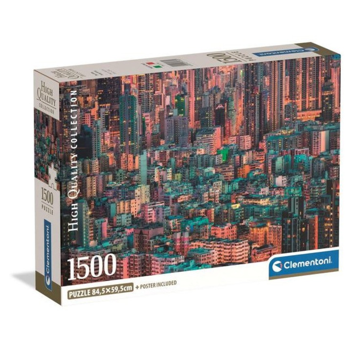 Puzzle compact Clementoni 1500 piese - Colectie de inalta calitate - The Hive Hong Kong