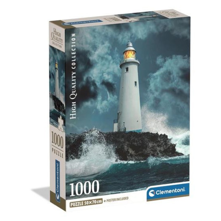 Clementoni 1000 db-os puzzle - High Quality Collection - Lightouse In The Storm (39991)
