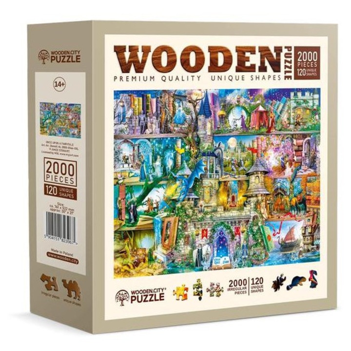 Wooden City 2000 db-os fa puzzle - Egyszer volt, hol nem volt (AL2000-0146-XXL)