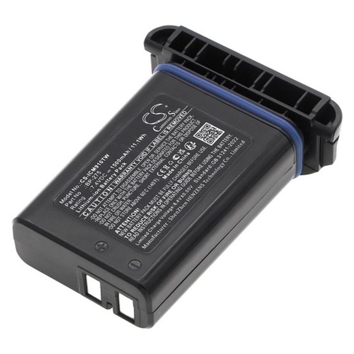 Cameron sino li-ion akkumulátor, 7.4v / 1500mAh, icom bp-275 kompatibilis fekete, gyártói csomagolás