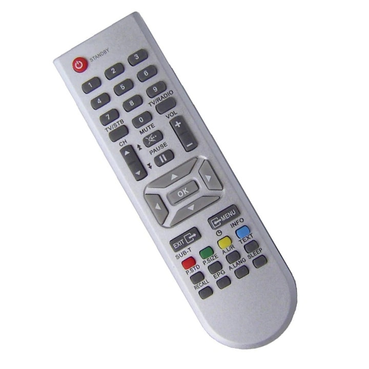 Telecomanda receiver Focus Sat gri, SAT-FCS