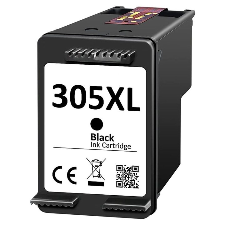 Cartus Cerneala 305xl Black 18 ML 3YM62AE Compatibil HP DeskJet 2320, 2710E, 2732, 2755E, HP DeskJet Plus 4100, 4210E, 4155, HP Envy 6010, 6020, 6422E, 6475, HP Envy Pro 6432 e HP Envy Pro 6452