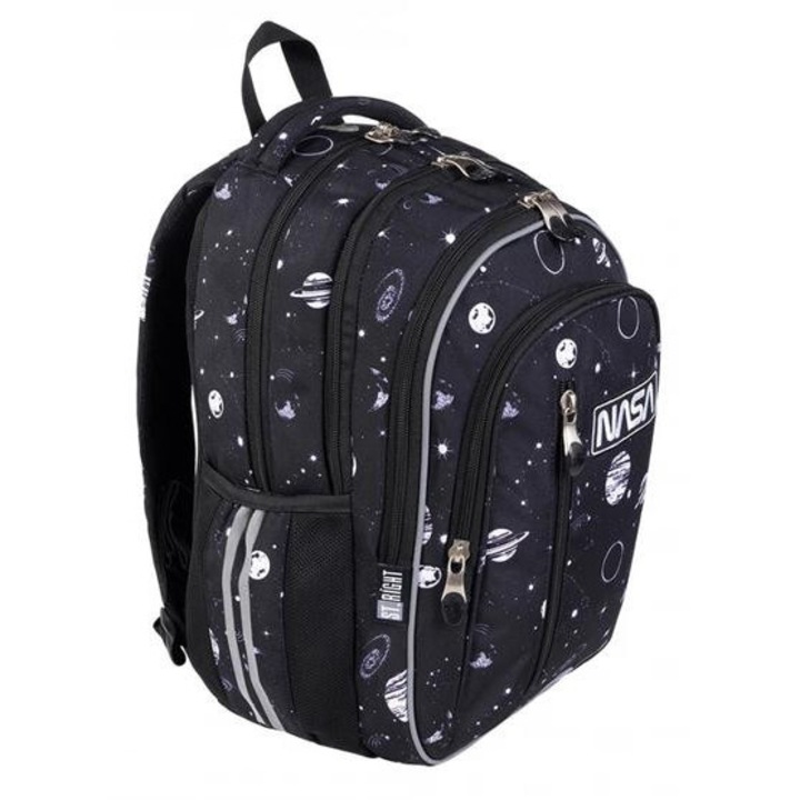 St.Right - NASA Planets iskolatáska, hátizsák - 4 rekeszes - mellpánttal