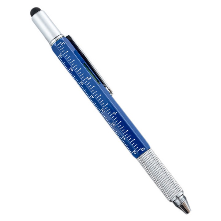 Pix multifunctional 6 in 1, albastru, metal, 27g