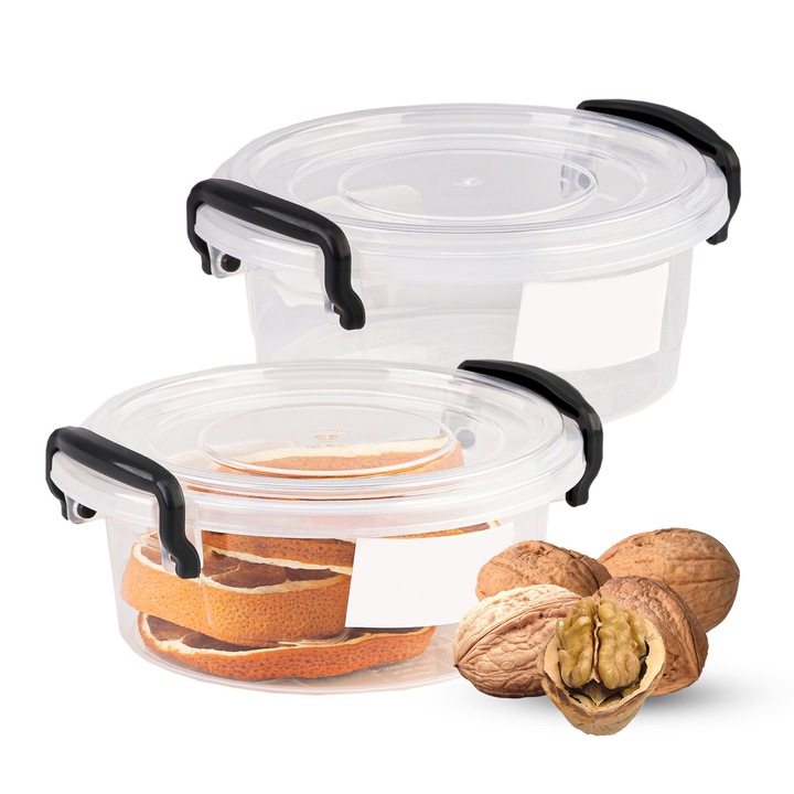 Recipient Frigider Pentru Alimente, SuperButelki, Alimente, Cu Capac, 300 Ml