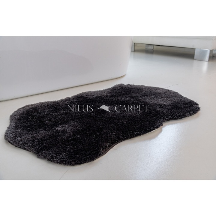 Shaggy szőnyeg Super plüss (D. Grey) Poszt 67x110cm Sötét Szürke