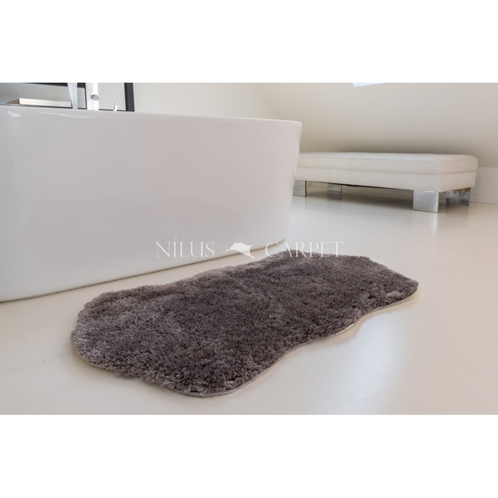 Shaggy szőnyeg Super plüss (L. Grey) Poszt 67x110cm Világos Szürke