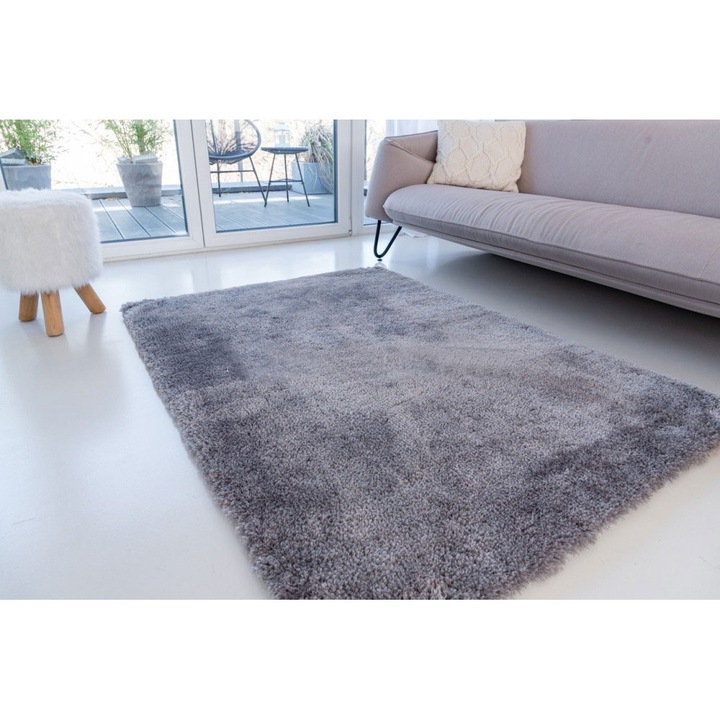 Shaggy szőnyeg Super plüss (L. Grey) 67x110cm Világos Szürke
