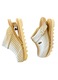Saboti din Piele naturala perforata, Talpa din lemn de fag uscat, flexibila, cu design antiderapant, cu Arc – Air Zig White - Marimea 40