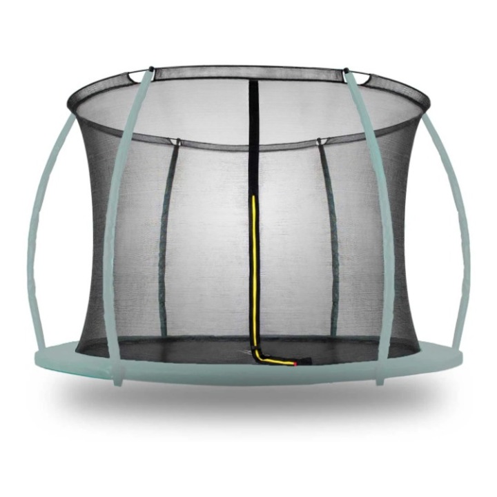 Plasa interioara pentru trambulina, cu fermoar, fabricata din polietilena, potrivit pentru trambuline cu diametru de 305 - 312 cm, 6 stalpi