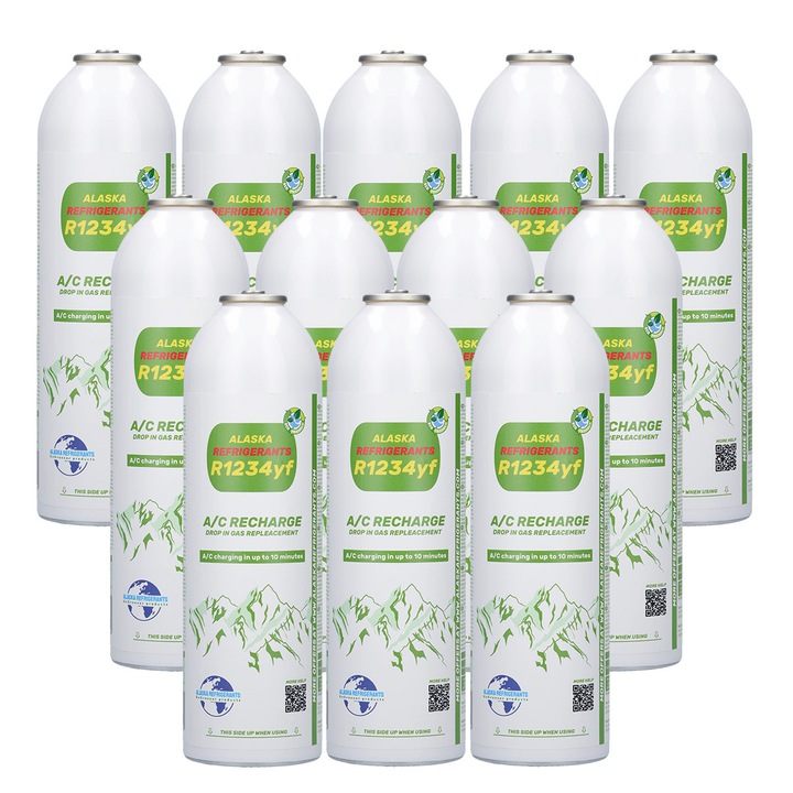 12 x R1234yf jármű helyettesítő klímagáz: 12-es pakk szervízeknek
