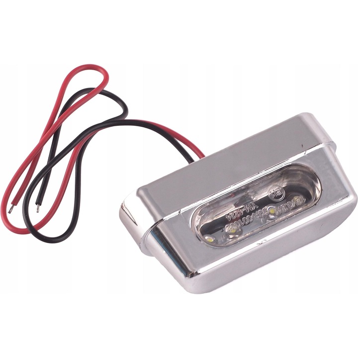 Lampa pentru placuta de inmatriculare LED, 56 x 31 x 21 mm, cromata