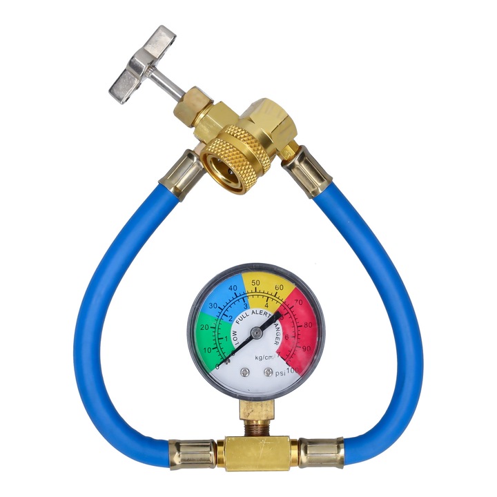 R134a Cső és mérőóra (1/2 Acme palack csatlakozás)