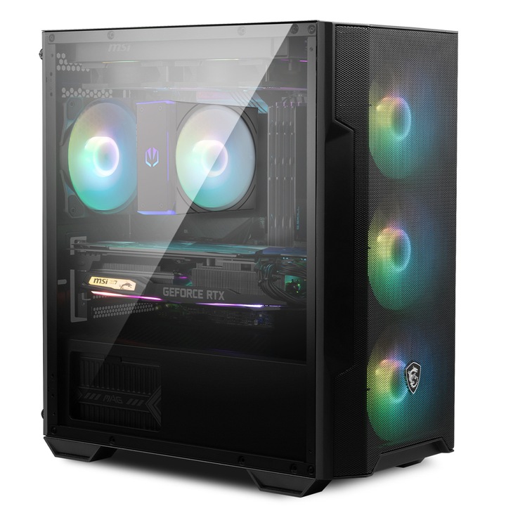 VIST Asztali számítógép PBM MSI Core i5-14400F, RAM 32GB, NVIDIA GeForce 5060, SSD 1TB M.2, Windows 11 Pro