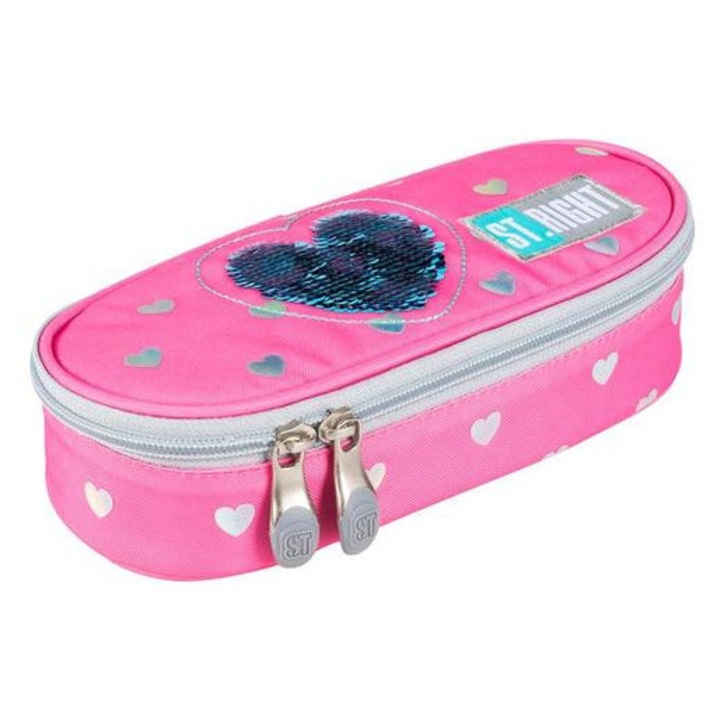 St.Right - Cicás-flitteres ovális tolltartó (625886)