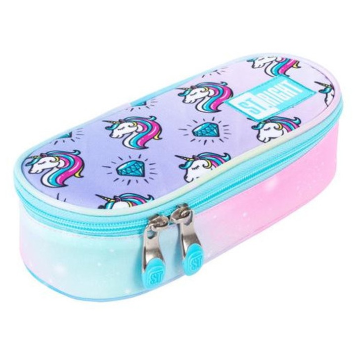 St.Right - Pastel Unicorns ovális tolltartó (639302)
