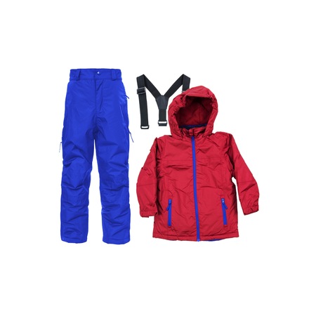 Pantaloni ski si jacheta copii, Pocopiano, Bleumarin, 128 cm