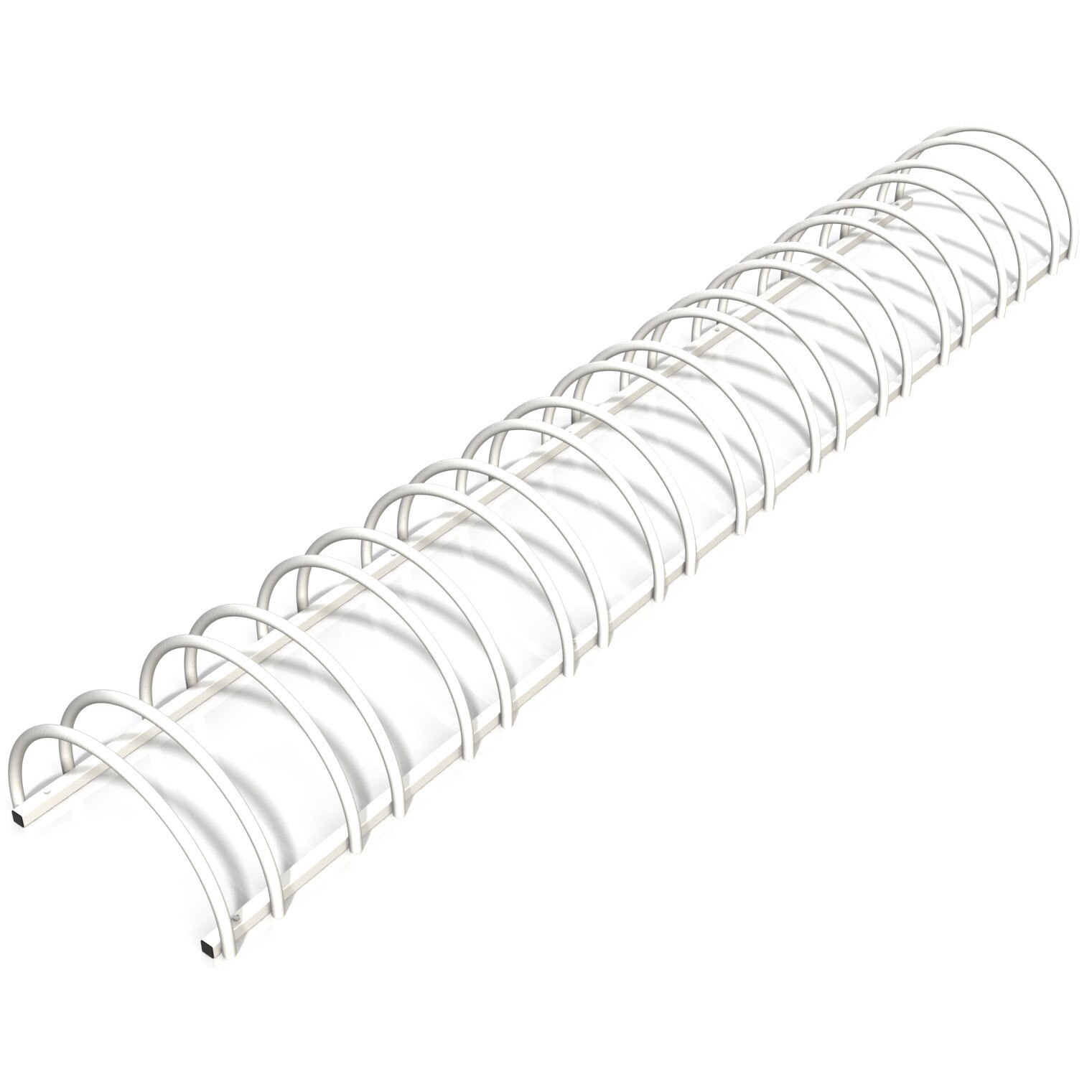 Suport stradal bicicleta cu 11 sloturi -model 0022-11 Alb