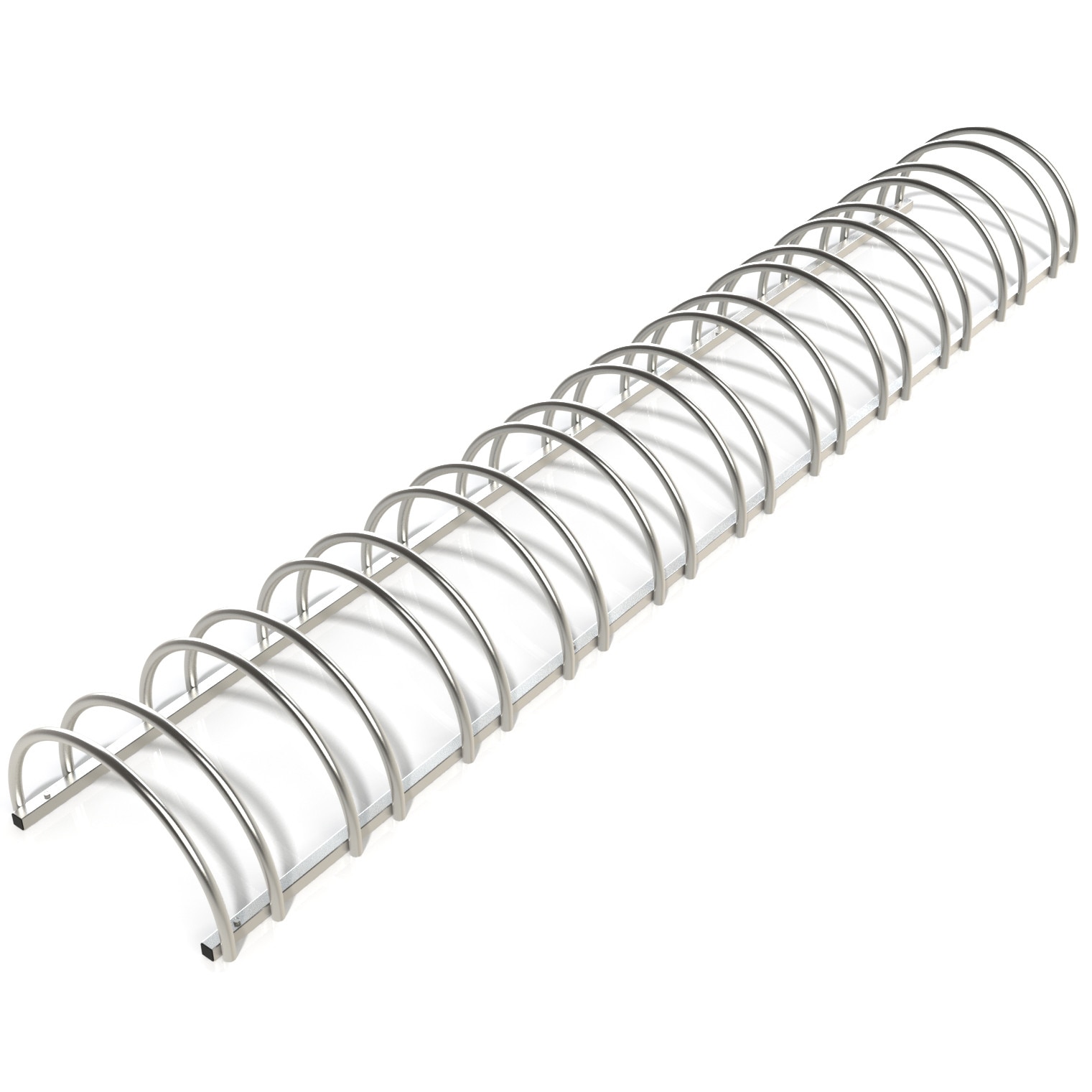 Suport stradal bicicleta cu 11 sloturi -model 0022-11 Argintiu