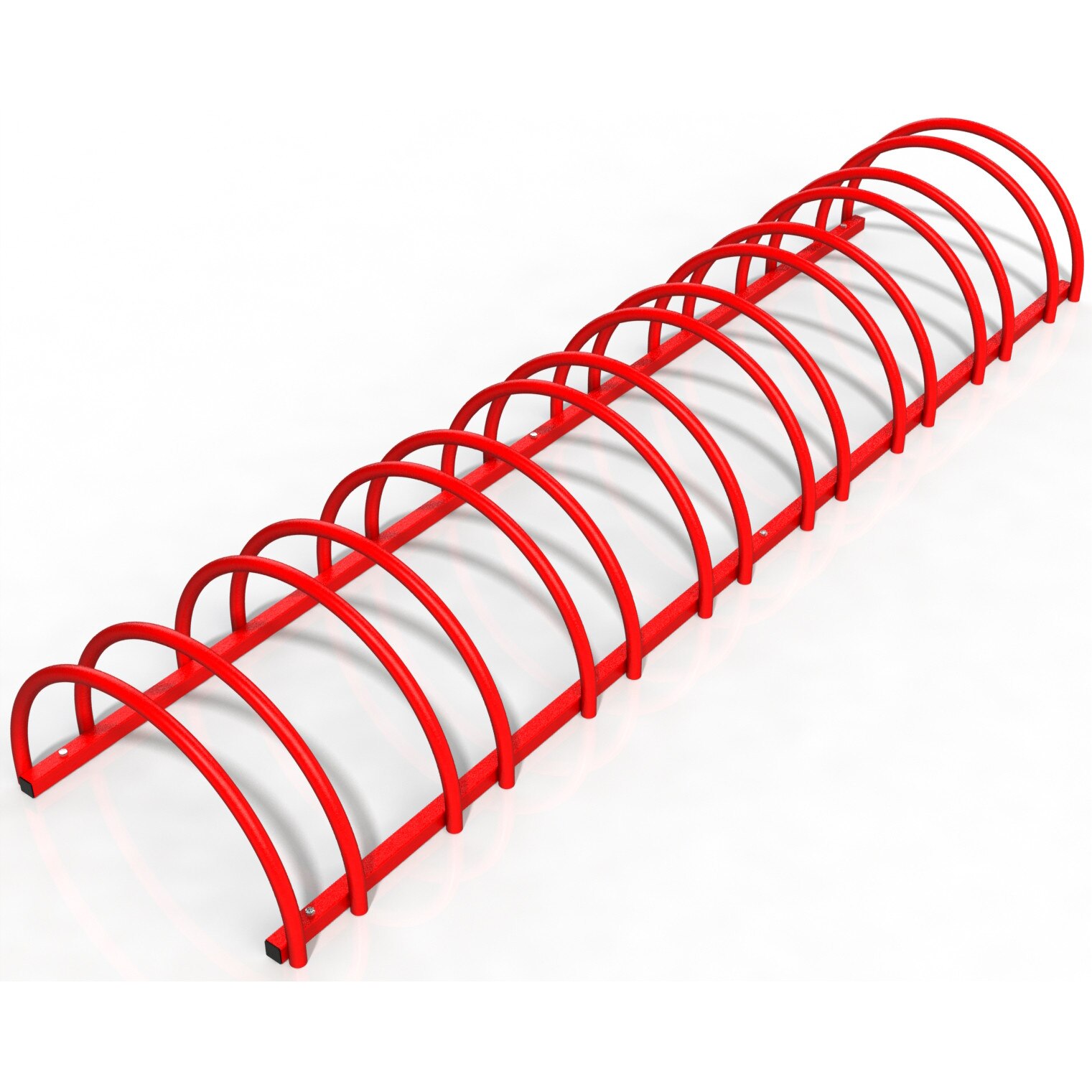 Suport stradal bicicleta cu 8 sloturi -model 0022-8 Rosu