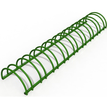 Suport stradal bicicleta cu 9 sloturi -model 0022-9 Verde padure Suport stradal bicicleta cu 9 sloturi -model 0022-9 Verde padure