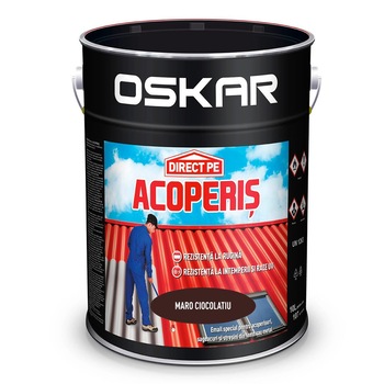 Vopsea Oskar direct pe Acoperis 10 L - Maro Ciocolatiu Vopsea Oskar direct pe Acoperis 10 L - Maro Ciocolatiu