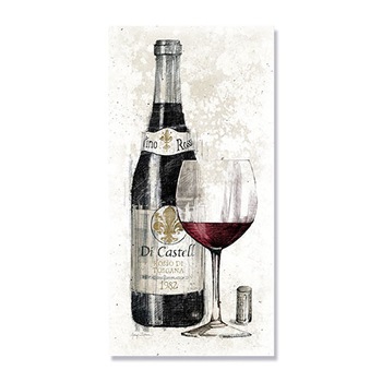 Tablou Canvas - Pencil Wine I, 50 x 100 cm Tablou Canvas - Pencil Wine I, 50 x 100 cm