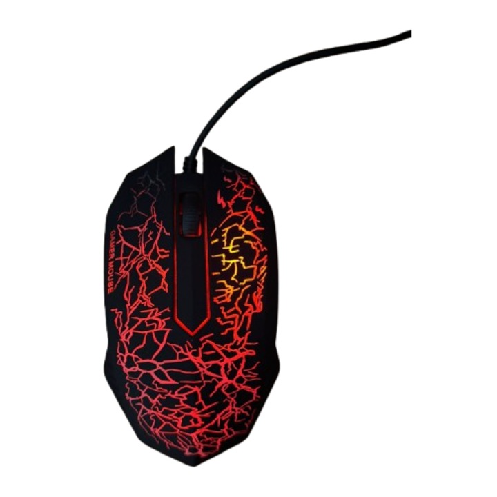 OEM Vezetékes RGB gamer egér. Fekete