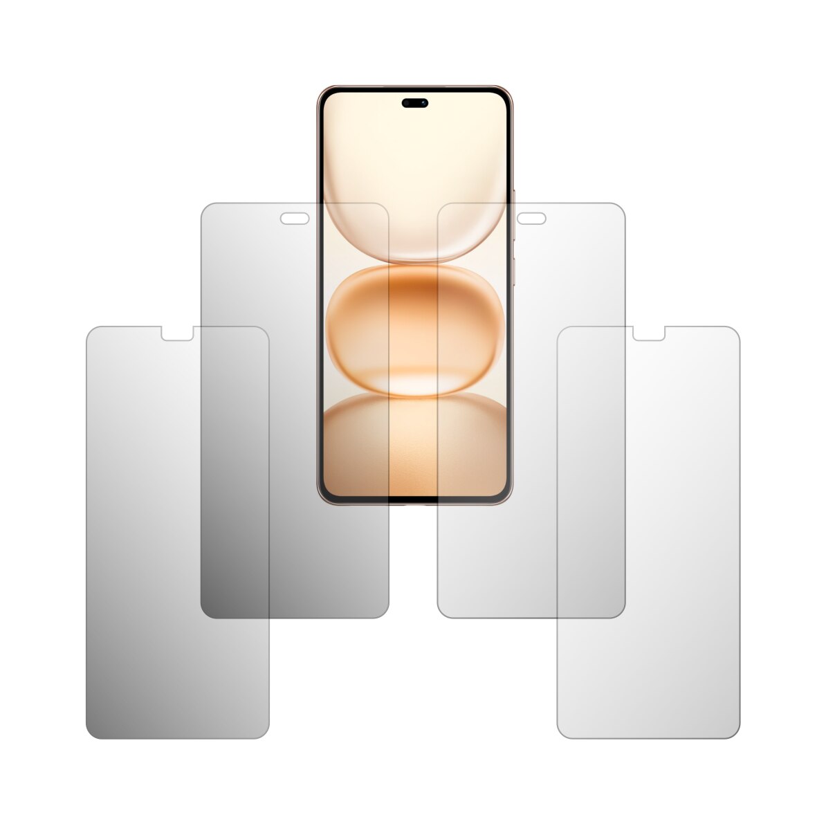 Set 4X Folie Protectie Ecran Folie24, pentru Honor Power, 2X Ultra-Clear + 2X Mate, Acoperire Full-Display si Case-Friendly, Adezive, Flexibile cu Auto Regenerare